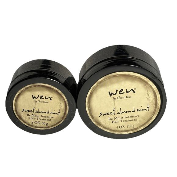Wen Sweet Almond Mint Re Moist Intensive Hair Treatment 4oz & 2 oz Lot of 2 - Picture 7 of 7